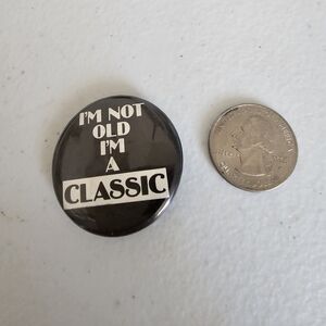 Black and White Classic Button Pin